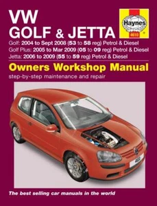 VW Golf Jetta Golf Plus Haynes Manual de taller Gasolina Diesel - Imagen 1 de 5