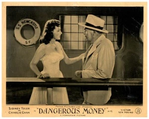 Dangerous Money Original Lobby Card 1946 Gloria Warren Sidney Toler Charlie Chan - Bild 1 von 1