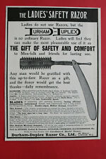 WL2e) Werbung Durham Duplex Razor Co 1910 Safety Comfort Rasierer London England