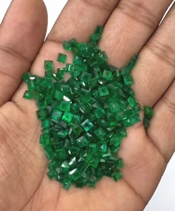 4mm 4 Piezas Mina de Tierra Natural Esmeralda de Zambia - Imagen 1 de 2