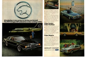 1967 MERCURY COUGAR XR-7 ~ ORIGINAL 2-PAGE PRINT AD - Picture 1 of 1