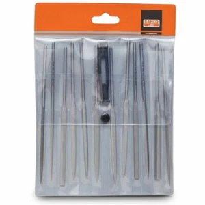 Bahco NEEDLE FILE SET 140mm 12-Pieces For Fine Filing & Polishing, Smooth Cut - Picture 1 of 1