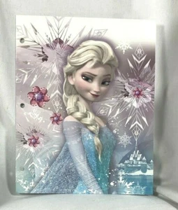 NEW DISNEY FROZEN PRINCESS ELSA 1 PORTFOLIO FOLDER LET IT SNOW - Picture 1 of 3