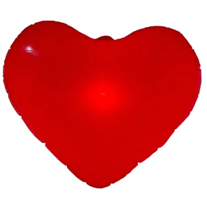 aufblasbares LED Vinyl Herz "LOVE" (50cm) mit leuchtenden & blinkenden LEDs - Bild 1 von 8