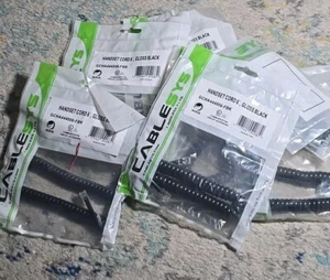 CABLESYS Handset Cord 6' Gloss Black GCHA444006-FBK...LOT OF 7 - Picture 1 of 3