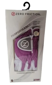 Zero Friction Performance Glove Ladies' Left Compression UNIVERSAL FIT Golf NEW - Picture 1 of 4