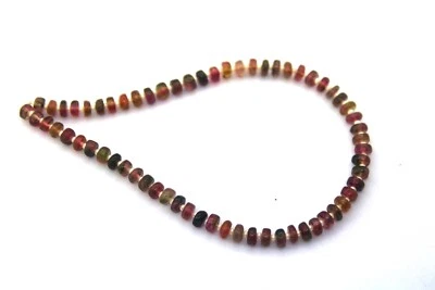 Bio Tourmaline tourmaline rondelle Bead, Natural Tourmaline Rondelle tourmaline - Image 1 of 4
