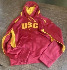USC Trojans NCAA Nike Therma Fit Women’s Sweatshirt Color Red Size Extra Small - Picture 1 of 3
