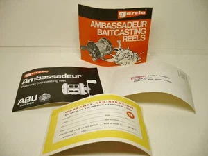 B1 Baitcasting Fishing Reel ABU Garcia Ambassadeur 5000 Instruction Booklet - Picture 1 of 4