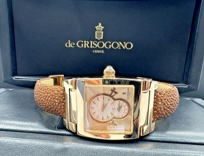 De Grisogono Instrumentino NQAT 18K Rose Gold Watch BOX AND PAPER - Image 1 of 4