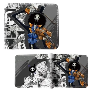 One Piece - Brook Style A 4,5" Bi-Fold Geldbörse NEU Wan Pisu Kreditkarte Brieftasche - Bild 1 von 2