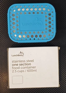 LunchBots Contenitore Alimenti Acciaio Inox 2,5 Tazze /600ml 1 Sezione Aqua Dots - Foto 1 di 9