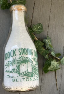 Belton S.C. TRPQ milk bottle Rock Spring Dairy,Anderson County, South Carolina - Picture 1 of 15