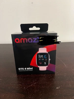 Amazfit GTS 4 Mini Smart Watch - Flamingo Pink (BRAND NEW) - Image 1 of 4