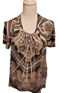 One World Live and Let Live Multicolor Ladies Top Sz 1X - Picture 1 of 6