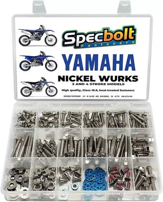 Yamaha YZ/YZF Series Bolt Kit Nickel Wurks YZ80 YZ85 YZ125 YZ250 YZ250F Y450F - Image 1 of 4