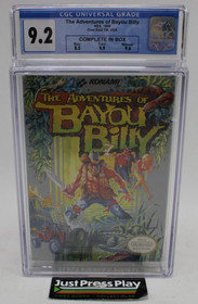 The Adventures of Bayou Billy Nintendo NES CIB CGC Graded 9.2 w/ 9.9 Cart!