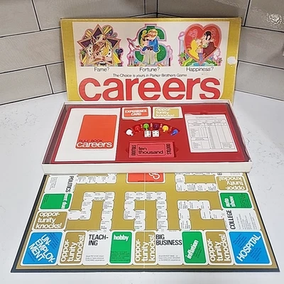Vintage 1976 Careers Board Game Complete A Parker Brothers Game - Image 1 of 4