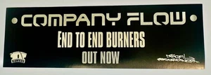 Vintage COMPANY FLOW Promo Sticker 1998 Hip Hop Run the Jewels El-P - Picture 1 of 1