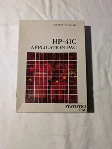 HP-41C Application Pac, specifically the Statistics Pac, for the Hewlett-Packard - Picture 1 of 22