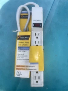 Fellowes | CRC 99000 | 6 Outlet Power Strip 4 foot Cord NOS - Picture 1 of 2