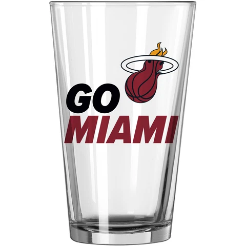 Miami Heat 16oz. Team Slogan Pint Glass Cover