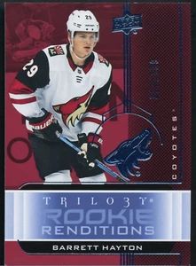 Barrett Hayton 2019-20 Upper Deck Trilogy Rookie Renditions RC Blue /399 #RR-47 - Picture 1 of 2