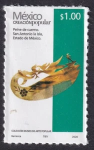 pp225 Mexico Creacion Popular MNH 2020 Sc# Mc# Et#cp225 selbstklebender Hornkamm - Bild 1 von 1