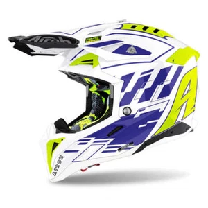 Airoh Aviator 3 Rampage MX Helmet enduro Blue Gloss - Picture 1 of 4