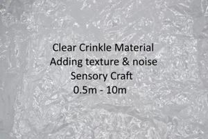 Crinkle Material - Kunststofffolie - fügt Handwerk & sensorischen Hilfsmitteln Textur & Rauschen hinzu - Bild 1 von 3