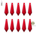 20 Red Chandelier Glass Crystals Lamp Prisms Parts Hanging Drops Pendants 38mm