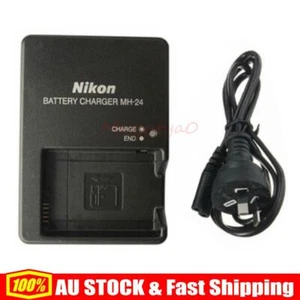 Mains Wall Battery Charger MH-24 for Nikon D3100 D3200 D5100 D5200 D5300 D5500 * - Picture 1 of 8