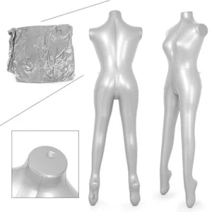 Manichino donna donna modello gonfiabile manichino busto corpo senza braccia esposizione moda - Foto 1 di 9