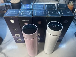 Smart Insulated Mug Stainless Steel Vacuum Cup Thermos Bottle LED Display - Picture 1 of 3