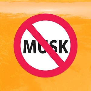 Anti Musk Protest Decal – Vibrant Color Vinyl Sticker for Cars, Laptops, and Win - Picture 1 of 4