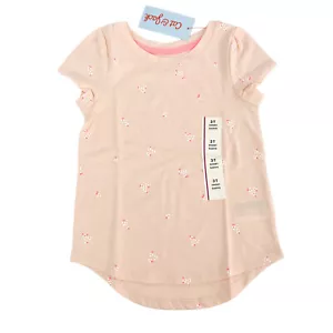 Cat & Jack Girls Size 3T Crewneck Short Sleeve T-Shirt Light Peach - Picture 1 of 5