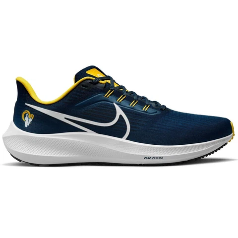 NEW Los Angeles Rams 2022-23 Nike NFL Air Zoom Pegasus 39 Running Shoe Sneaker Cover