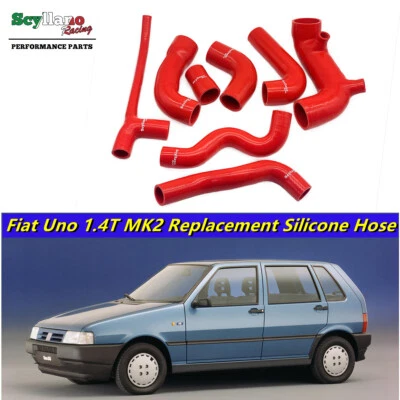 SCYLLANO RACING Kit completo tubo silicone rosso per Fiat Uno Turbo i.e 1.4 MK2 1989-1995 tubo liquido di raffreddamento