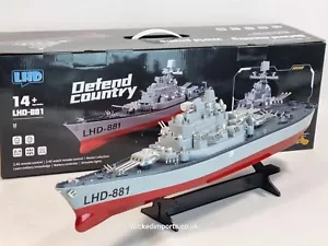 RC Aircraft Carrier Destroyer Battleship Warship Ship Navy Boat Yacht Battery UK - Picture 1 of 23