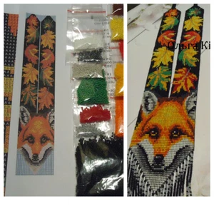Kit for making a necklace gerdan. Beading Loom Pattern. #F1b - Picture 1 of 5