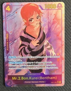 Mr.2.Bon.Kurei (Bentham) EB01-061 Alt Art One Piece Trading Card Game - Bild 1 von 10