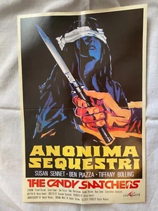 The Candy Snatchers movie poster reissue 14 3/8" high by 9.5" wide folded - Picture 1 of 3
