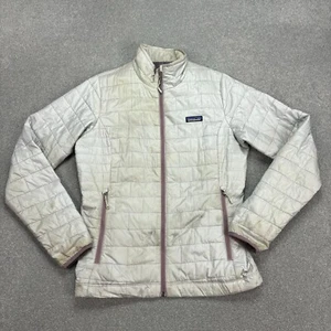 Patagonia Jacket Womens Medium Grey Nano Puff Primaloft Insulated Coat Lady* - Picture 1 of 13
