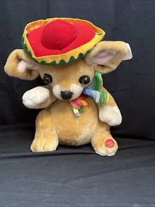 Vtg Goffa Musical Friends Singing Mexican Chihuahua, Head Moves to La Bamba - Picture 1 of 7