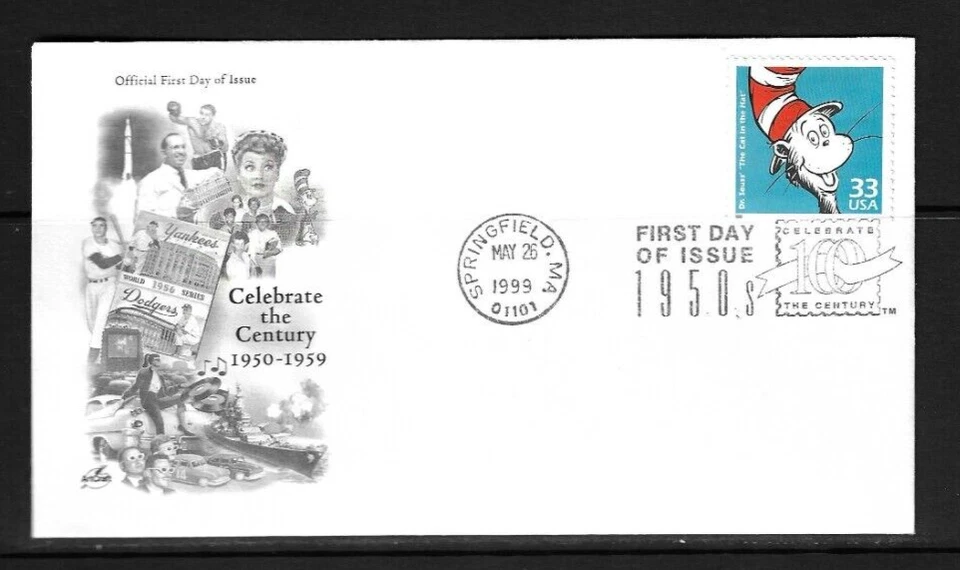 USA  SC # 3187h The cat In The Hat -Celebrate The Century- FDC . Artcraft - Image 1 of 1
