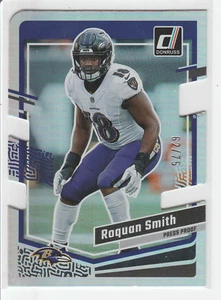 Roquan Smith 2023 Donruss Fútbol #21 Plata Prensa Prueba Troquelado/75 Cuervos - Imagen 1 de 2