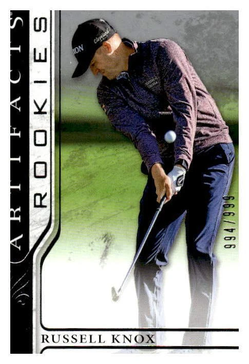 2021 Upper Deck Artifacts #63 Russell Knox #/999 - Image 1 of 2
