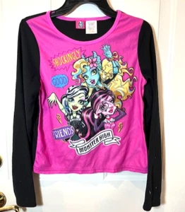 Y2K Vintage Monster High Fleece Top Size 14-16 NEW - Picture 1 of 4