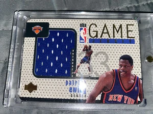 PATRICK EWING Game Jersey! 1997-98 UD Upper Deck GAME WORN USED 1:2500 Packs 🔥 - Picture 1 of 6