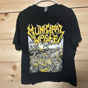 HTF Municipal Waste - Death Thrash Metal Music - Florida T Shirt Crazy Graphic - Picture 1 of 13
